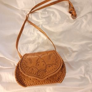 Leather handmade handbag from Cuba - Authentic